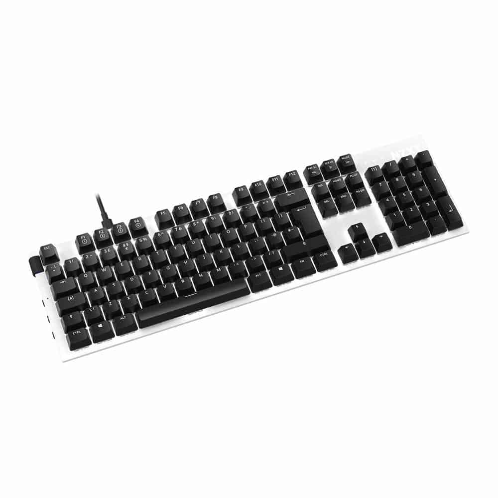 (image for) NZXT FUNCTION White Gateron Red Linear Modular Mechanical Gaming Keyboard